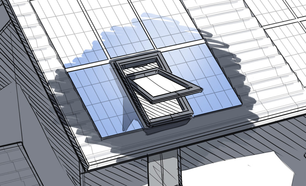 In-roof system