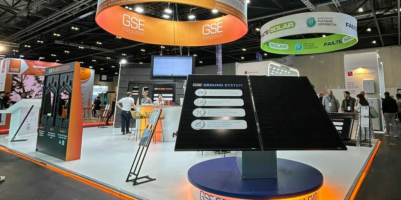 A picture of GSE Integration booth for Solar & Storage exhibition London 2026